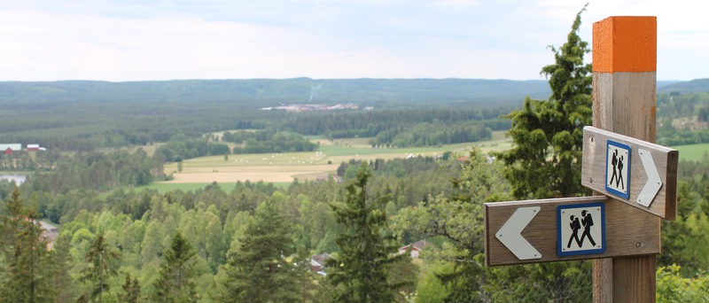 Höglandsleden från Valbackens topp