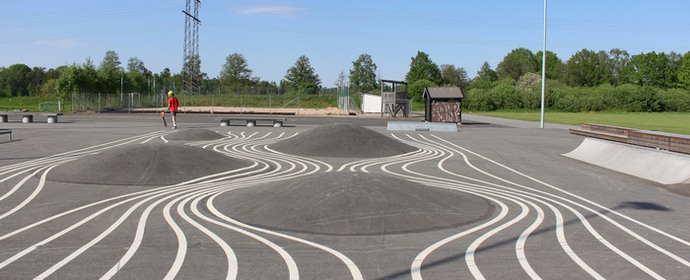 Bild på skateparken i Eksjö
