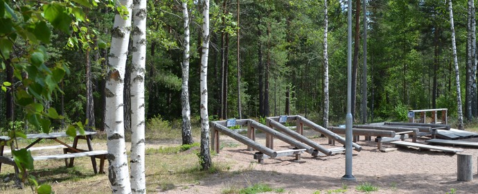 Bild på utegym i Eksjö