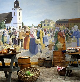 Stadshistorisk utställning på Eksjö museum.