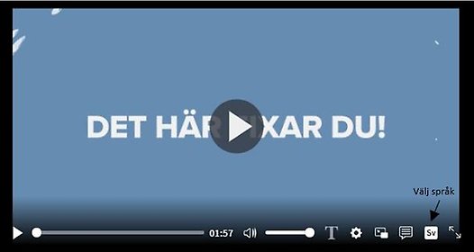 Bild som visar var man väljer undertext